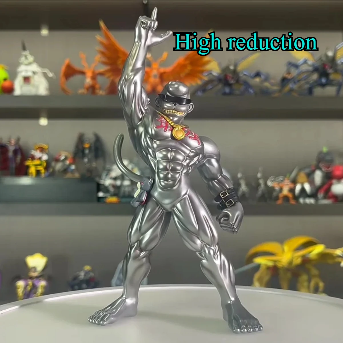 New 1pcs 20cm Anime Digimon Adventure Digital Monster Figure Metal Etemon Action Figure PVC Collection Model Toys Children Gifts