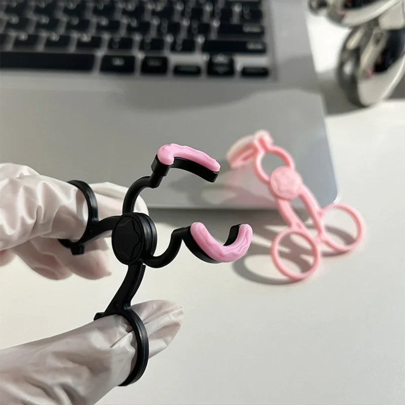 Pinzas especiales de plástico de silicona para lentes de contacto, removedor de insertador de lentes de contacto, pinzas suaves, herramientas de maquillaje, ayuda portátil