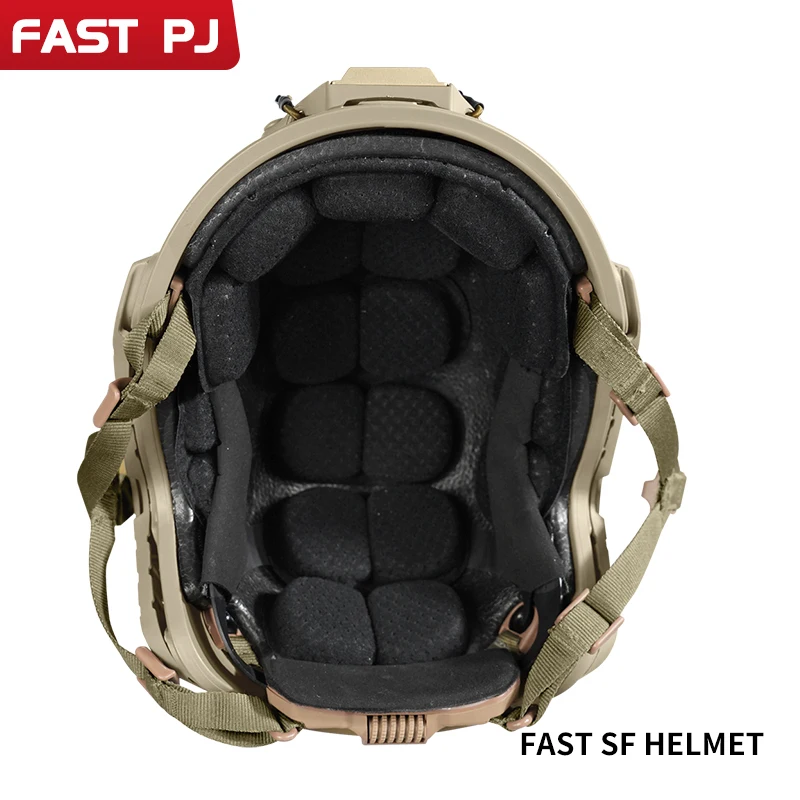 FAST Tactical Ballistic Helmet SF Ultra High Cut ABS Alloy Lightweight Special Operations Paratrooper Fan Field Helmet