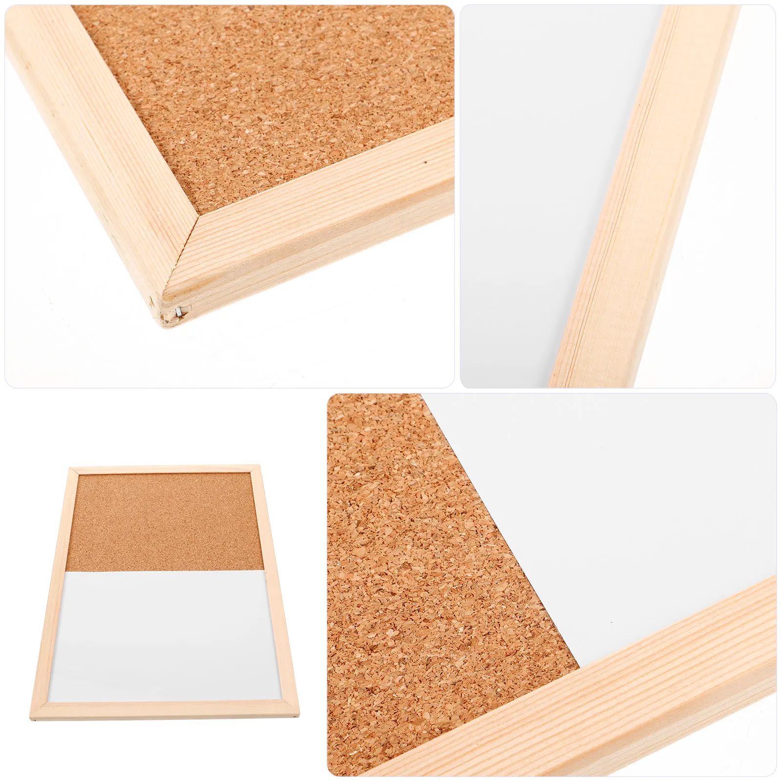 Wooden Memo Board High Grade Wood Mountable Wall Decorative Message Board For Hanging Notice Whiteboard Cork Display Board