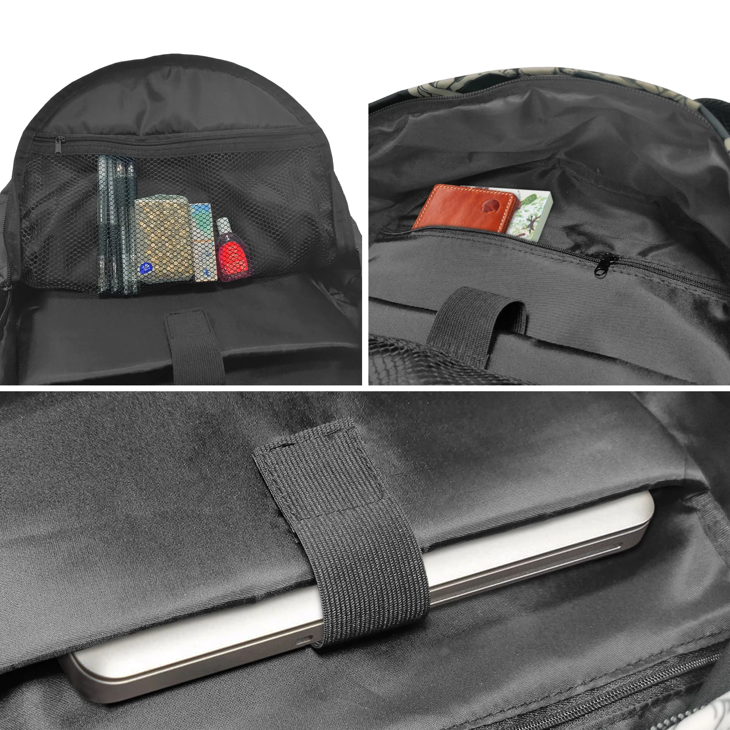 Mochila retrô com mão coruja, sacos escolares envelope para adolescentes, estudantes, bolsa para laptop, mochila de viagem casual feminina