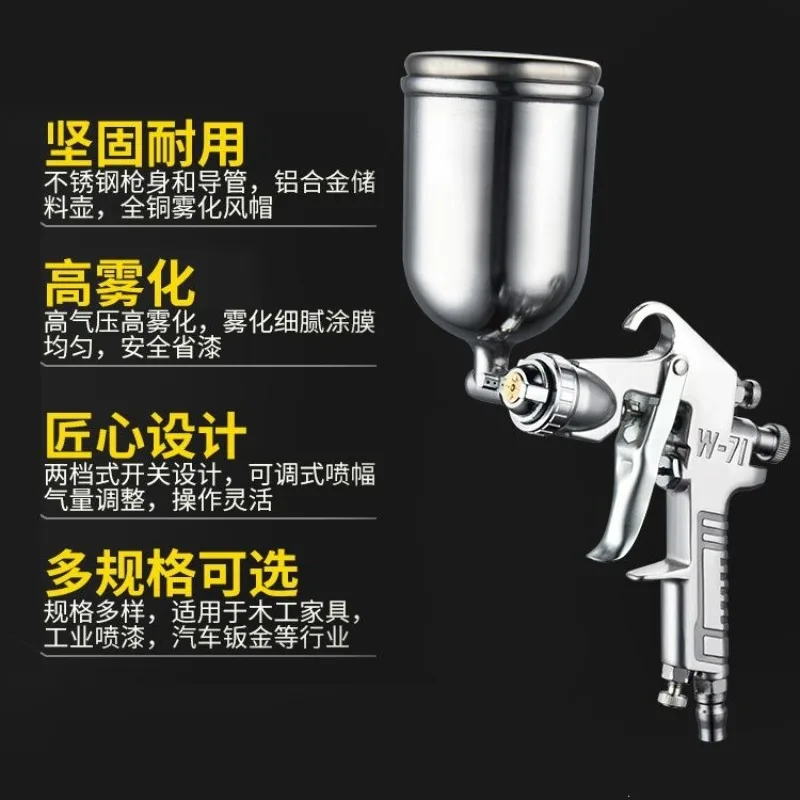 Pneumatic Paint Spray Gun Small Household Sprayer for Latex Paint Automotive Coating Painting Tool