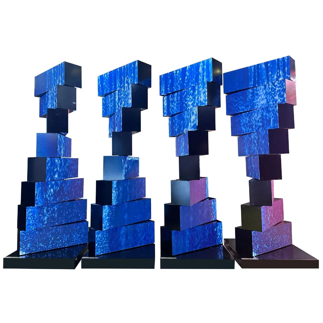 360 Degree Rotating Holographic LED Display Multi Layer Mechanical Dynamic Advertising Screen for Commercial Use