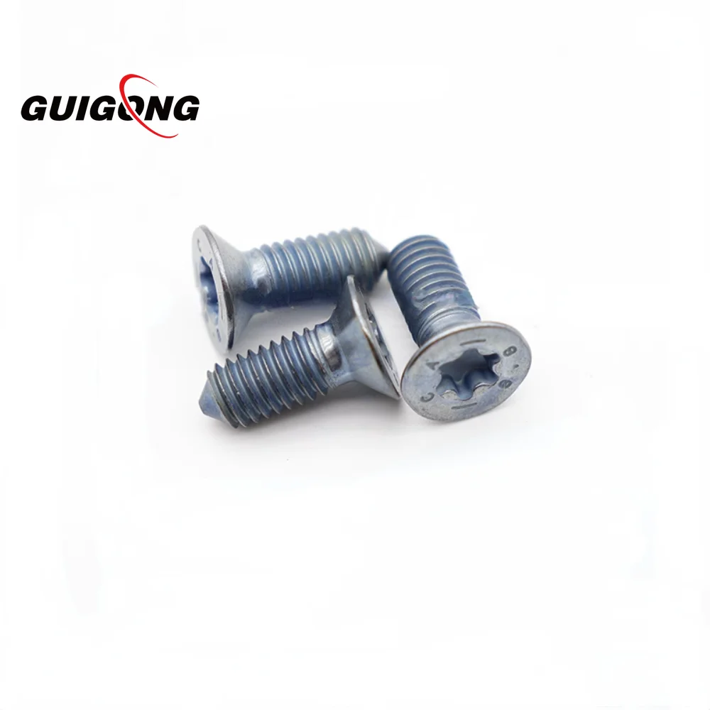 GUIGONG Parafuso de retenção do disco de freio, Para VW Golf, MK1, MK2, MK3, MK4, Fusca, Polo, Audi A3, A4, Skoda, Assento, M6 x 16mm, N10648301,