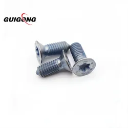 GUIGONG Parafuso de retenção do disco de freio, Para VW Golf, MK1, MK2, MK3, MK4, Fusca, Polo, Audi A3, A4, Skoda, Assento, M6 x 16mm, N10648301, 10Pcs