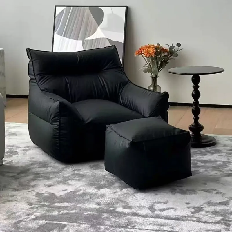 Comfort Lazy Sofa Single Bean Bag Sofas Large Office Living Room Sofas Frameless Floor Sofa Relaxing Puff Armchairs with Filling - view 3