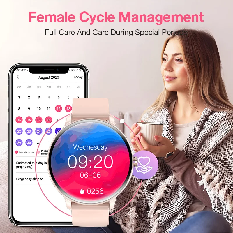 KHwatch GTRMINI Orologi da coppia Ultra sottile 1.39 "Grande schermo Chiamata Bluetooth IP67 Orologi impermeabili Orologi da donna Orologi da uomo