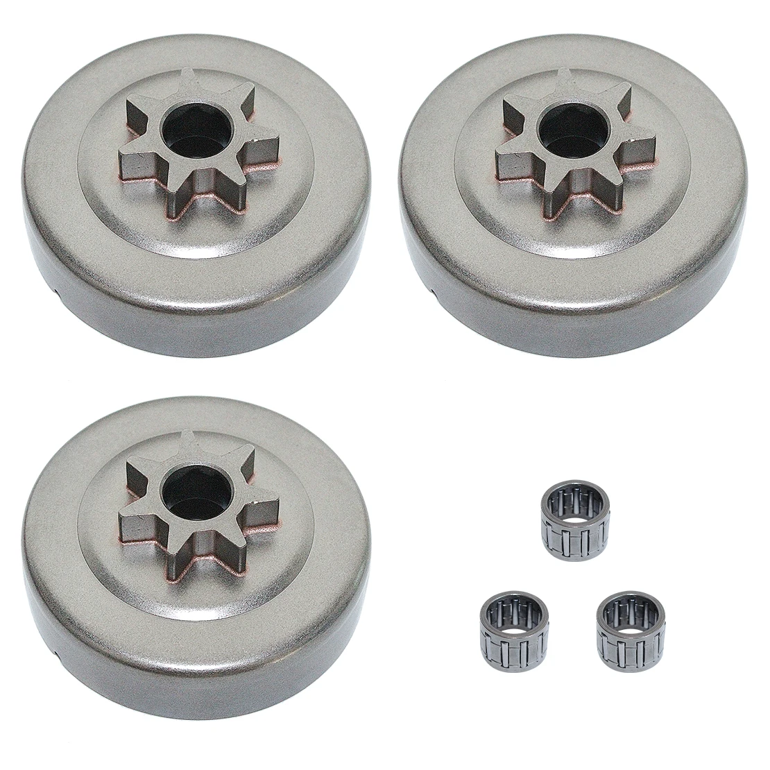 

325" 7T Clutch Drum Bearing Needle Kit 3Pcs for STIHL 017 018 021 023 025 MS210 MS230 MS250 MS170 MS180 Chainsaw