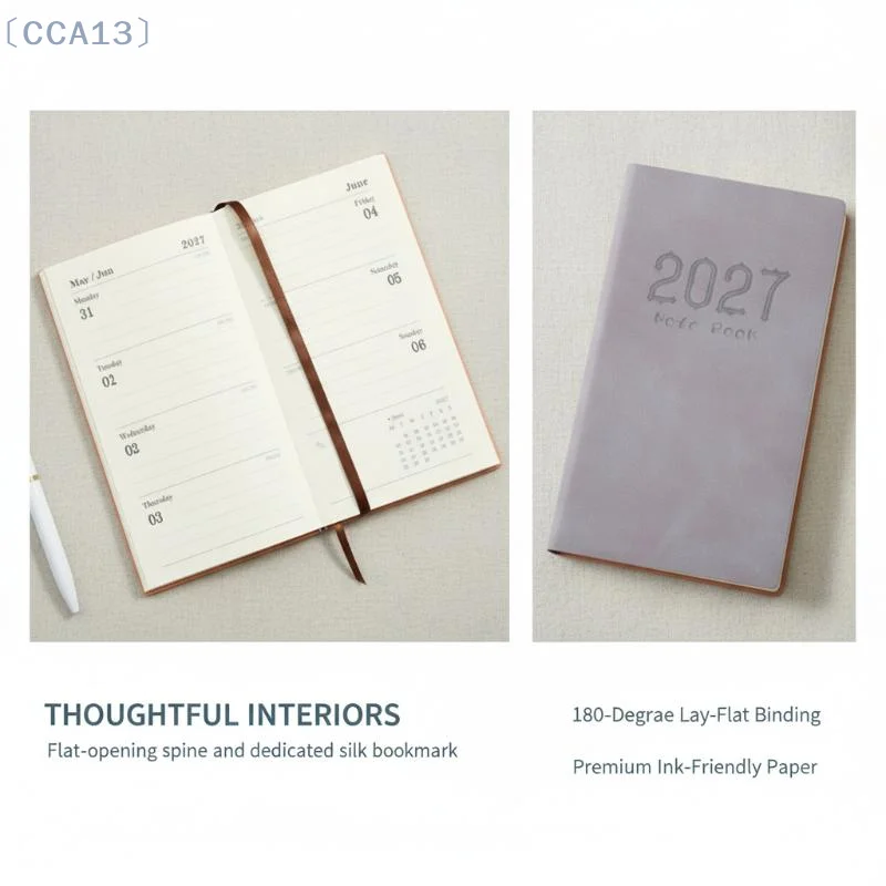 [CCA13]2027 A6 Planner Notebook Premium Thick Paper Smooth Writing Daily Weekly Organizer for Team Project Task Management