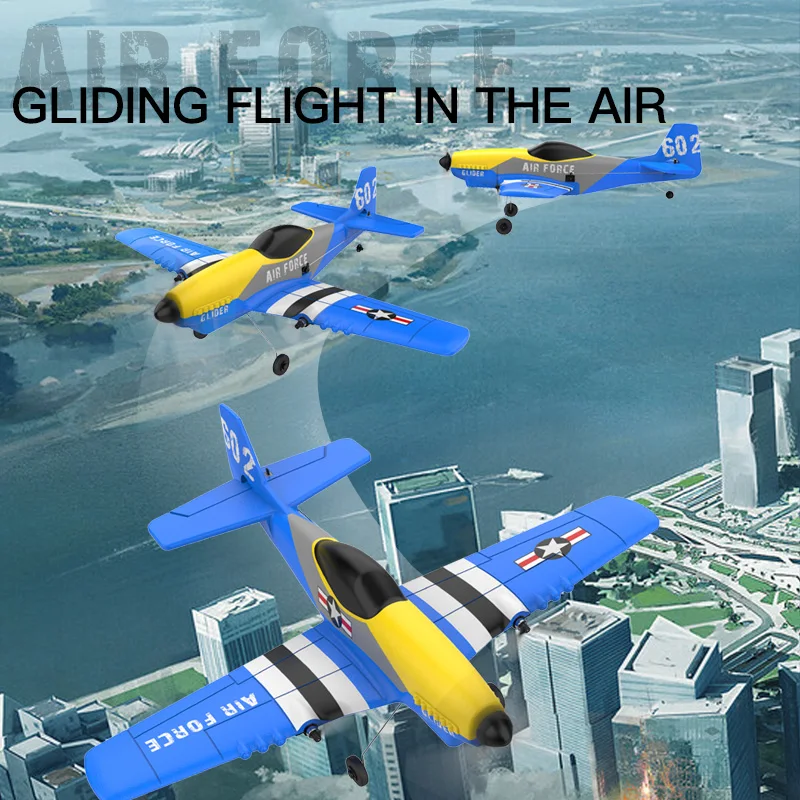 KF602 RC 비행기 2.4GHz 무선 제어 글라이더 폼 전투기 전문 모델 항공기 야외 장난감 어린이 소년 선물