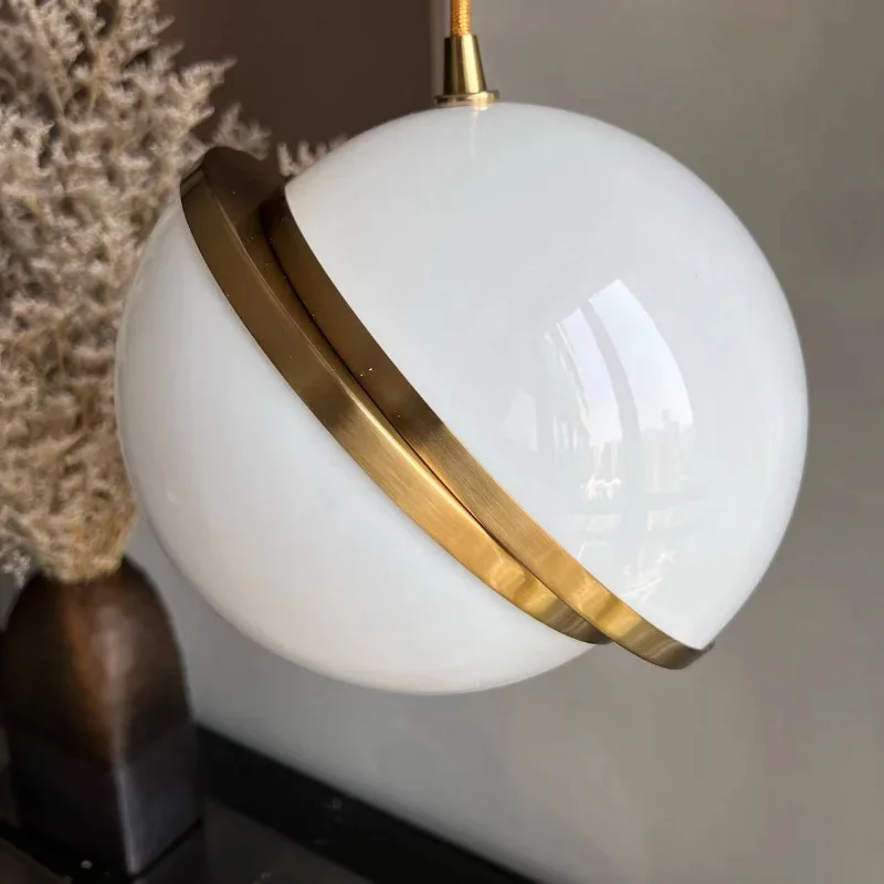 Modern Led Pendant Light Fixture Glass Lampshade Minimalist Hanging Lamps For Shop Restaurant Bedside Nordic Droplight Home Deco