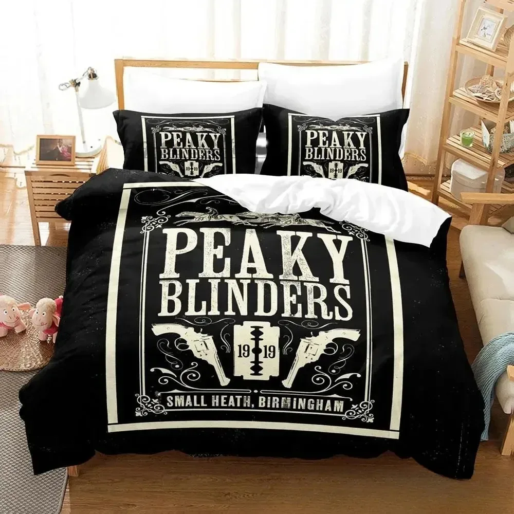 3D Print Peaky TV Blinders Bedding Set Bedroom Soft Modern Bedspreads Comefortable Kids Duvet Cover Quilt Cover And Pillowcase