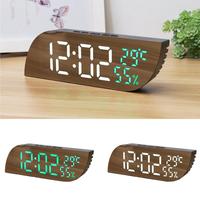 Screen Clock Digital Alarm Clock Modern Led Mirrored Alarm Clock with Display Auto Dim Function for Bedroom Office Decor Digital