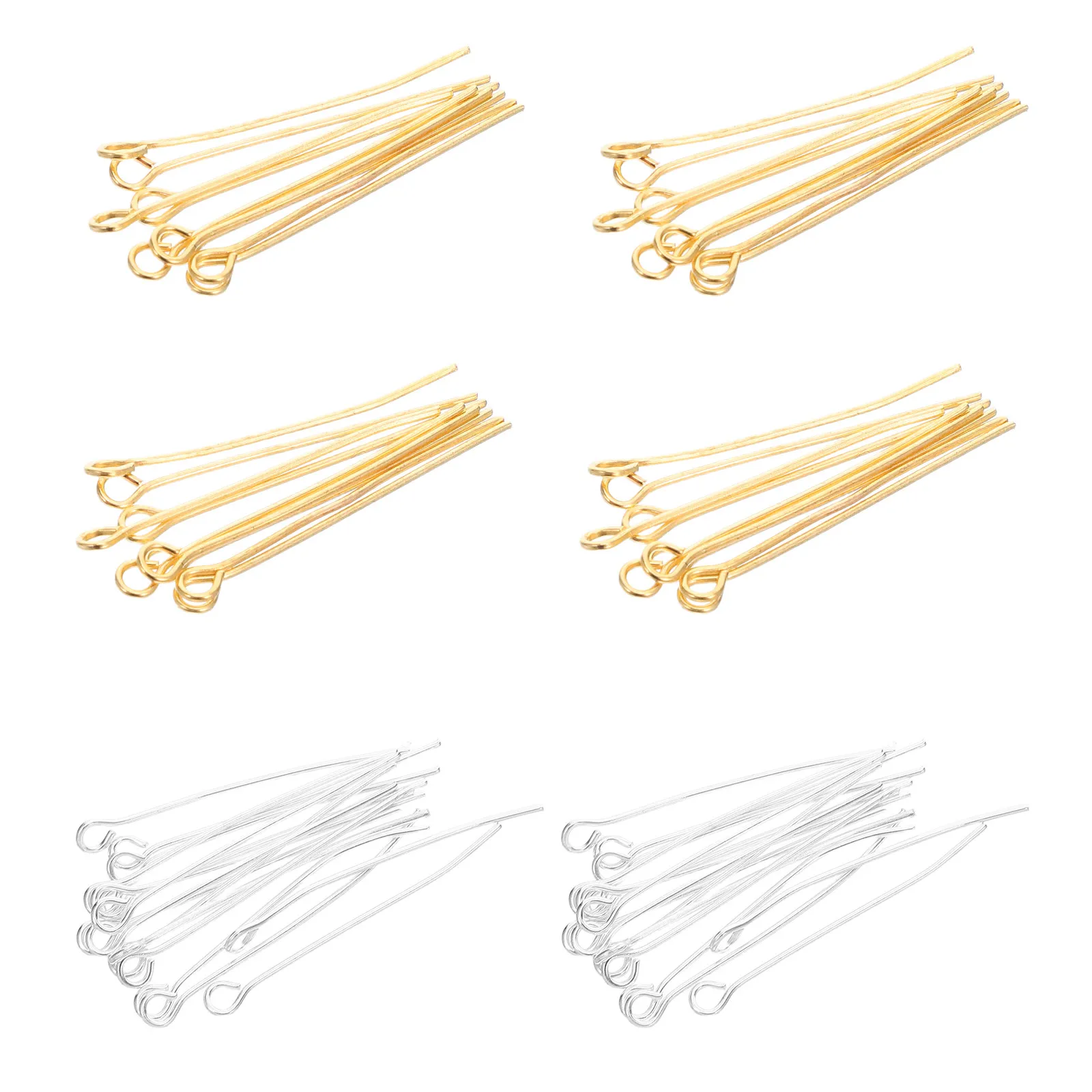 1200Pcs Jewelry Making Eye Pins Straight Metal Tools for Handmade Bracelets Necklaces Earrings DIY Craft - view 3