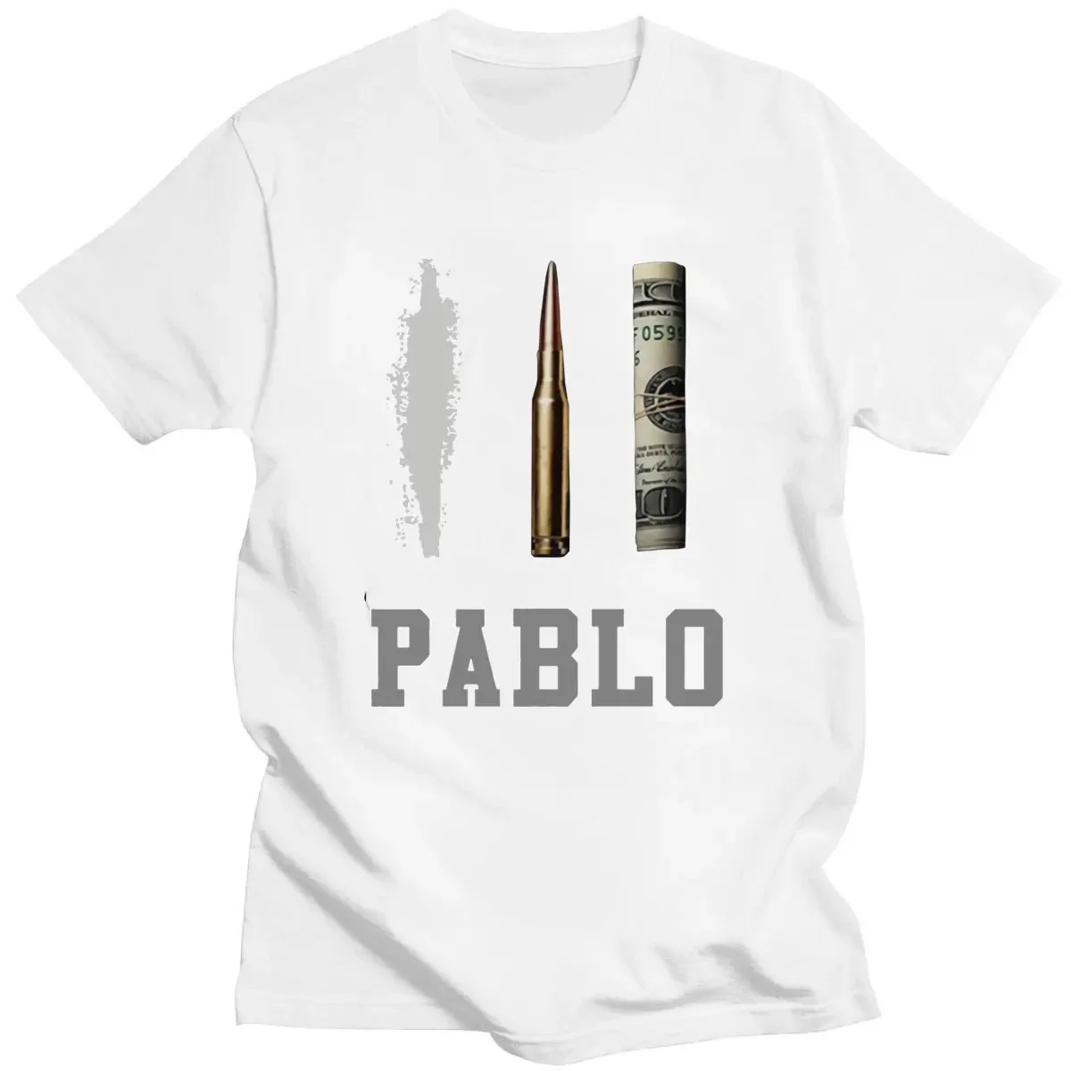 Hot Sale New Men\'s Cotton Tshirt Pablo Escobar Medellin Scarface T-shirts Streetwear Hip Hop Harajuku Funny Cotton T Shirt Tops