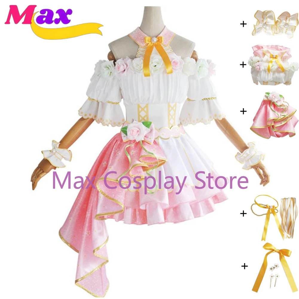 Max Anime School Idol Project Flower Festival μ's Honoka Kousaka Cosplay Costume Halloween Adult Man Woman Full Dress