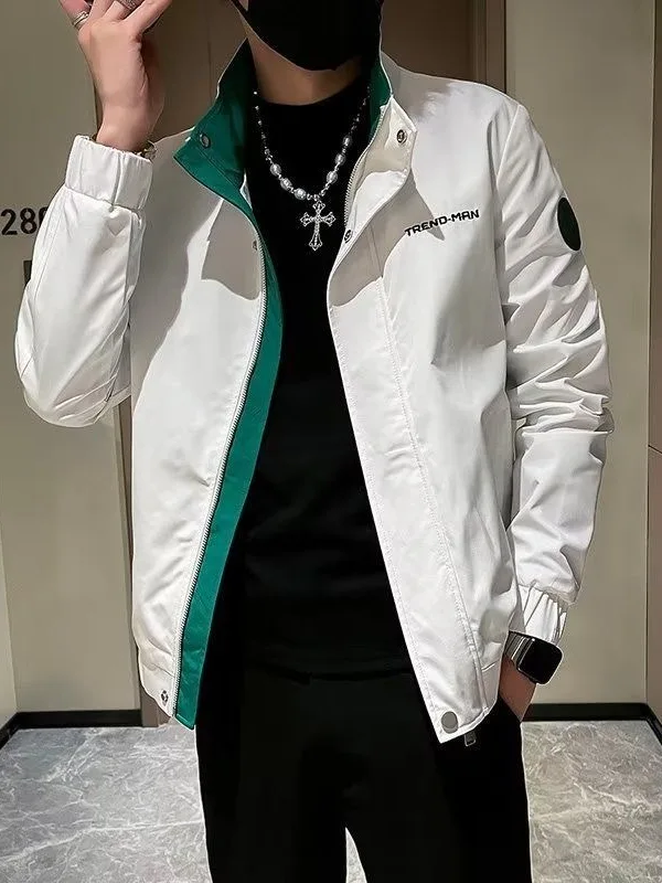 

Sli Мужская весенне-осенняя модная повседневная верхняя одежда из полиэстера и нейлона Cosite Fiber Long Sve на молнии