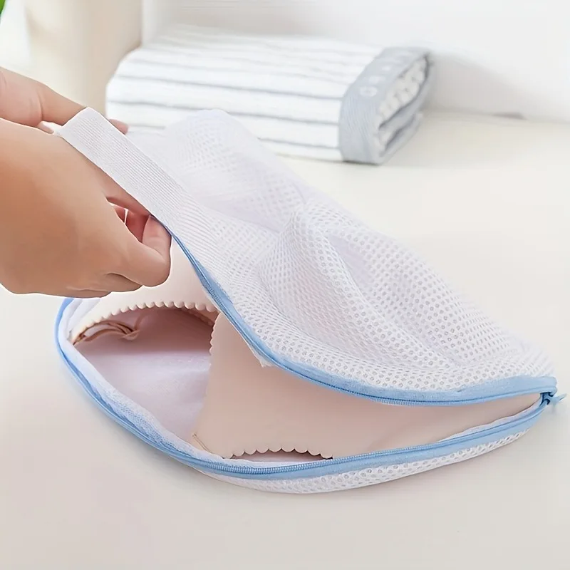 2PCS Handleable bra laundry bag, suitable for underwear, bras, bikinis, swimsuits, travel luggage organizer, laundry care bag - view 3