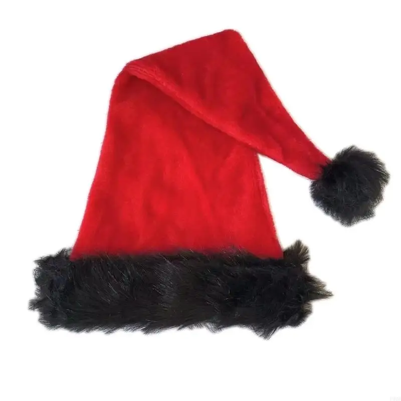 

49MB Red&White Santa Hat Christmas Hat for Winter Festival Party Supplies