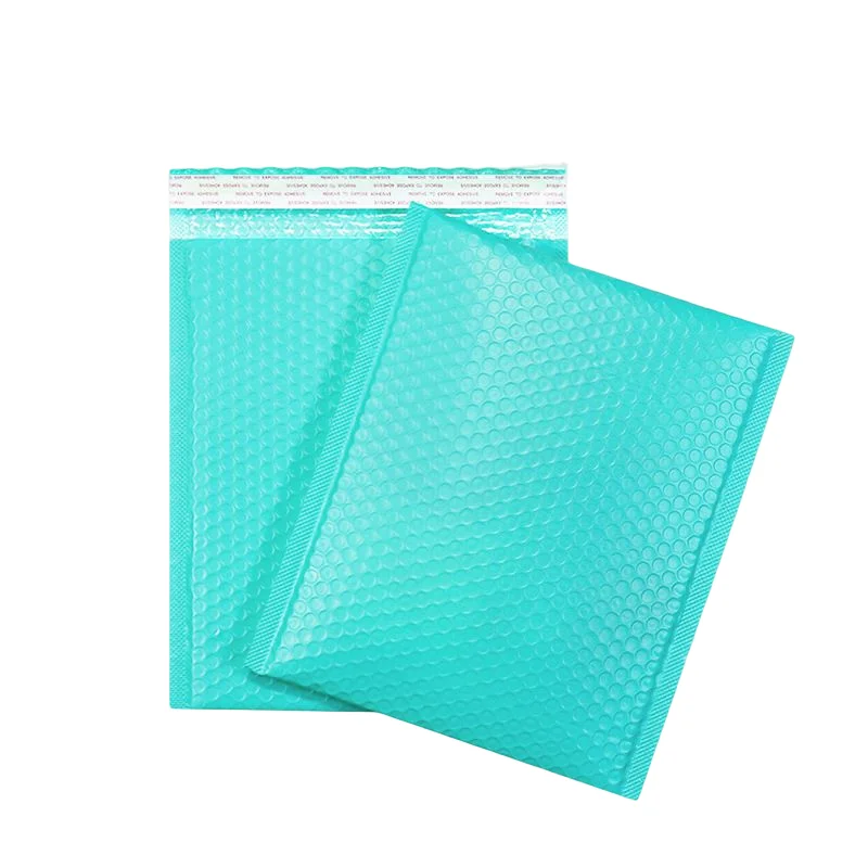 Pacakging Taschen Für Kleine Bussines Kleidung Klar Geschenke Wasserdichte Trockenen Verpackung Tasche 10PCS Buble Umschlag Grün Teal Versand Mailer