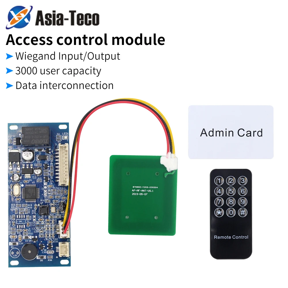 

Embed Access Control Module Intercom Elevator and Lock Control Board 10-24V Access Controller Module Door Lock RFID Card Module