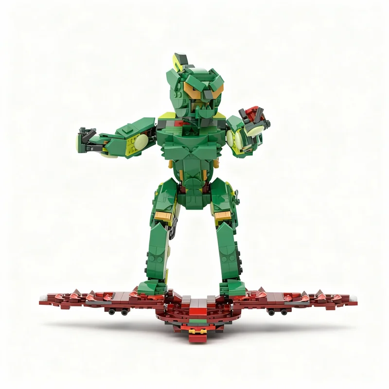 657 elementów MOC Creator 3 1 Model Zielonego Goblina Klocki Konstrukcyjne Prezenty Świąteczne Zabawki Architektoniczne Składanie DIY Edukacja Kreatywność Pomysł