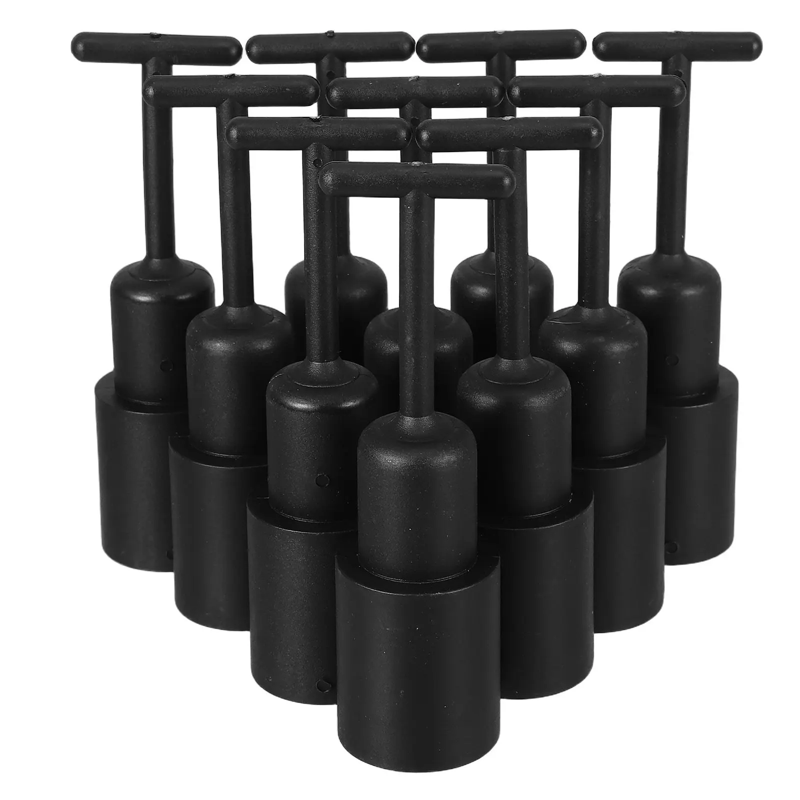 10Pcs Light Socket Wrench Plastic Lamp Holder Removal Tool T-Shaped Hex Dual-Use Socket for Bulb Replacement Lamp Shade Fastener