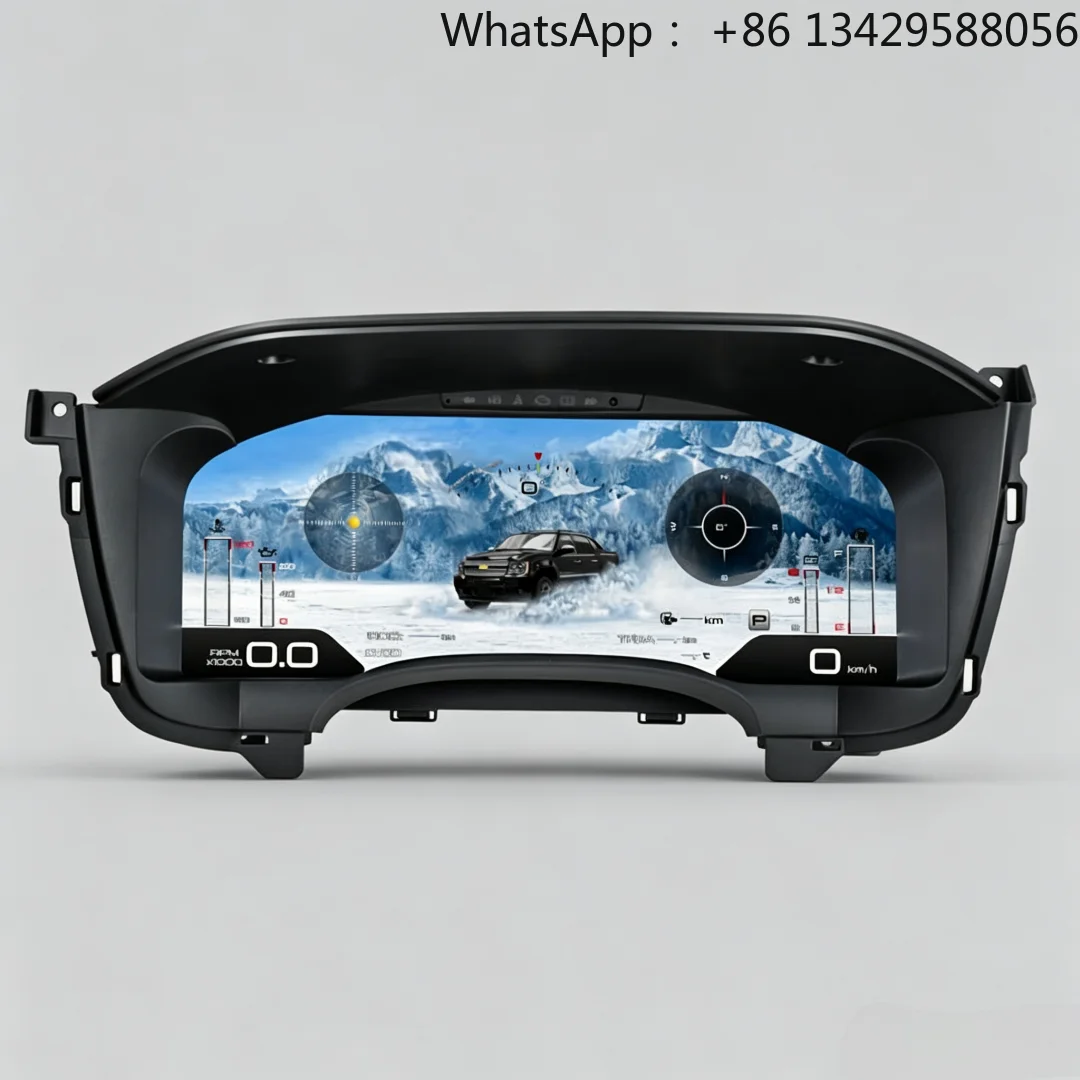 12.3inch Digital Cluster for Chevrolet Silverado GMC Sierra 2007-2013 Car Digital Speedometer Dashboard Panel Instrument Panel