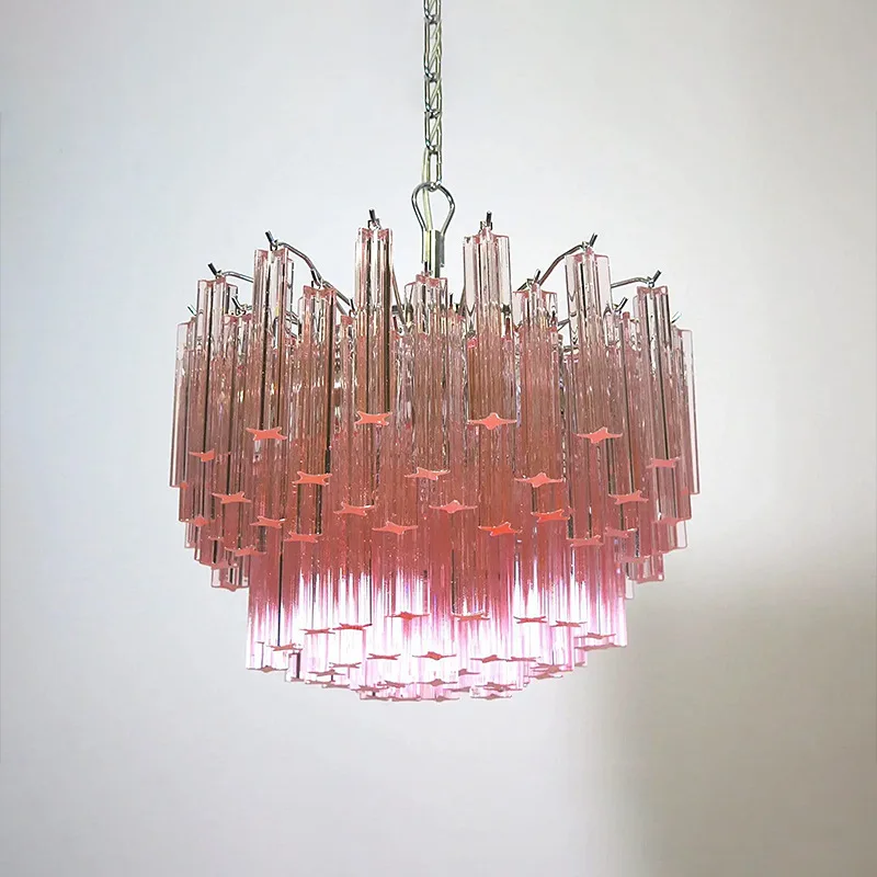 

French handmade glass chandelier light luxury medieval dining room bedroom study stairwell light