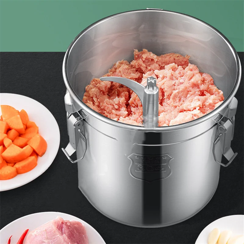 220V Commercial Electric Meat Grinder Machine 20L Available Stainless Steel Food Meat Vegetables Stuffing Grinding Machine