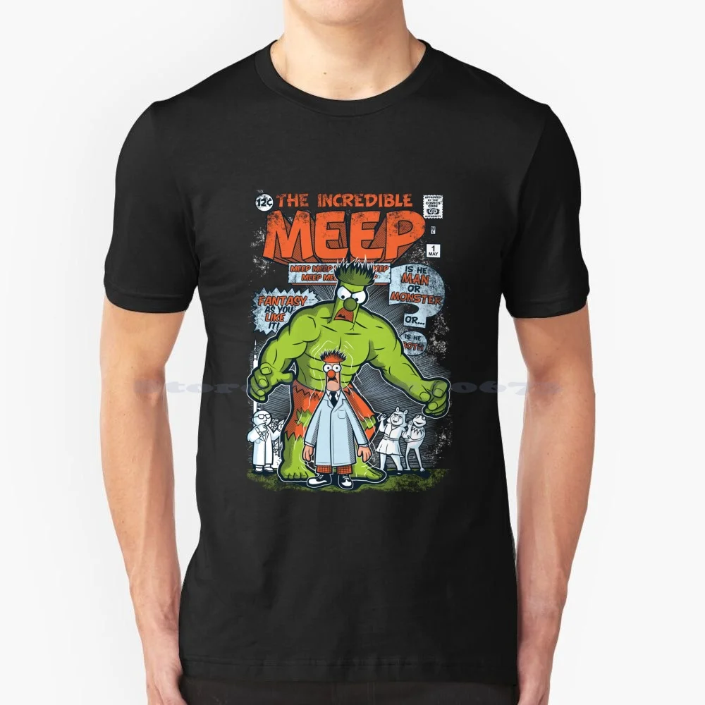 Incredible Meep T Shirt 100% Cotton Tee Hoborobo Weston Scoweston Geek Nerd Comic Retro Distressed Issue Puppet Fun Beaker Meep