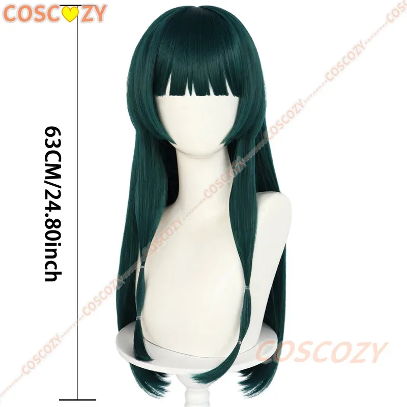 Anime The Apothecary Diaries S2 Maomao Cosplay Wig Women Girls Long Straight Green Hair Kusuriya No Hitorigoto Halloween Props