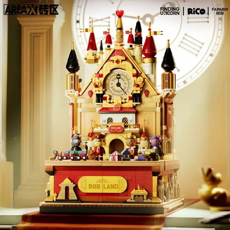 منطقة العثور على يونيكورن تجميع اللبنات الملك Kawaii كبير أنيمي لعبة نموذج سطح المكتب الحلي الأطفال هدية عيد #2