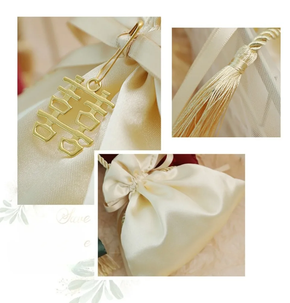 10/30/50 Pcs Luxus Verpackung Kordelzug Samt Beutel Beutel Geschenk Tasche Für Hochzeit Süßigkeiten Boxen Mit Perle string Dekor Gefälligkeiten Taschen – Detail 10