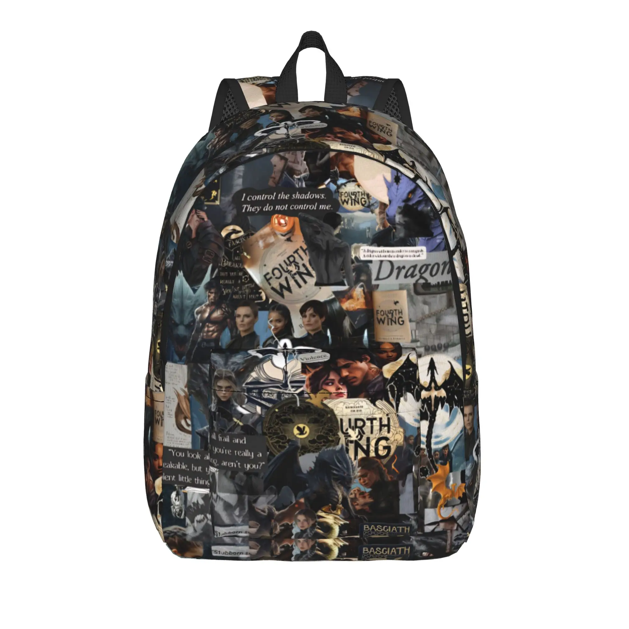 F-Fourth W-Wing Dragon Casual Backpack Gift High School Hiking Travel  Daypack for Men Women College Shoulder Bag