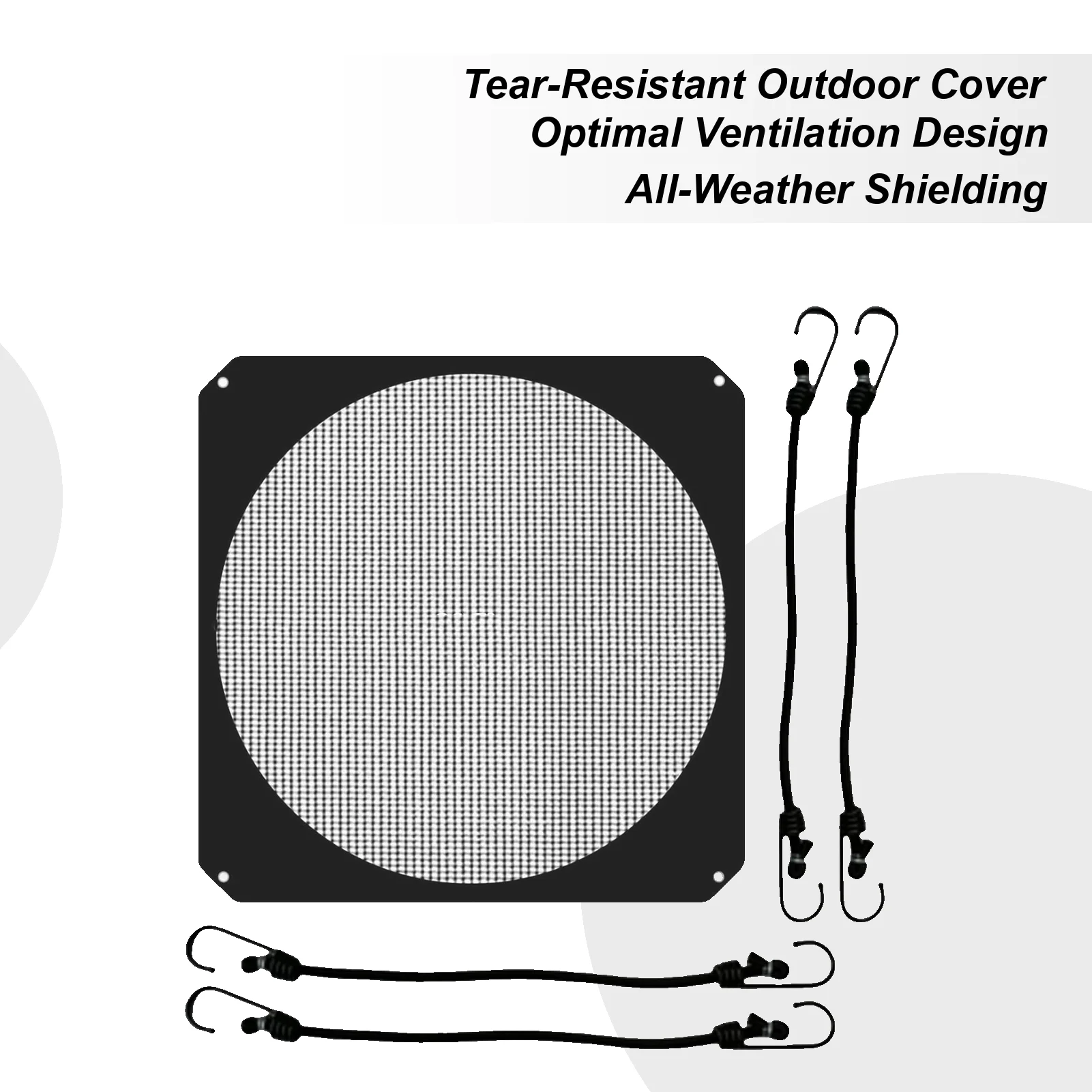 

AC Unit Cover 36x36inch Weatherproof Mesh Dustproof Protection Screen AC Unit Cover Leaf Guard Outside For Home Dorm Offices