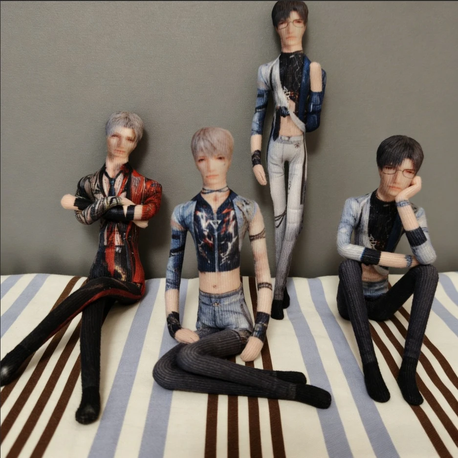 

Love and Deepspace Xavier Stage Costume Plush Stuffed Doll 25cm Built-in Wire Skeleton Twistable Shape Room Decoration Prop