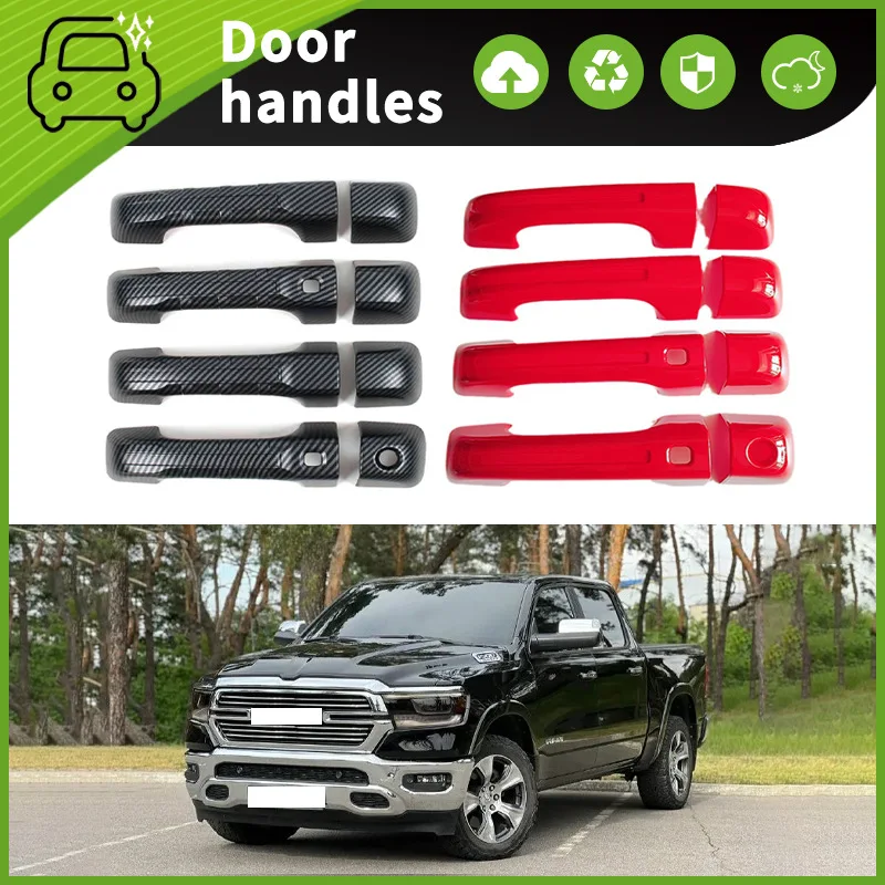 Suitable for 23 Dodge Tyrannosaurus Rex RAM TRUCKS Door Handle Door Bowl Handle Four Door Scratch Resistant Accessories