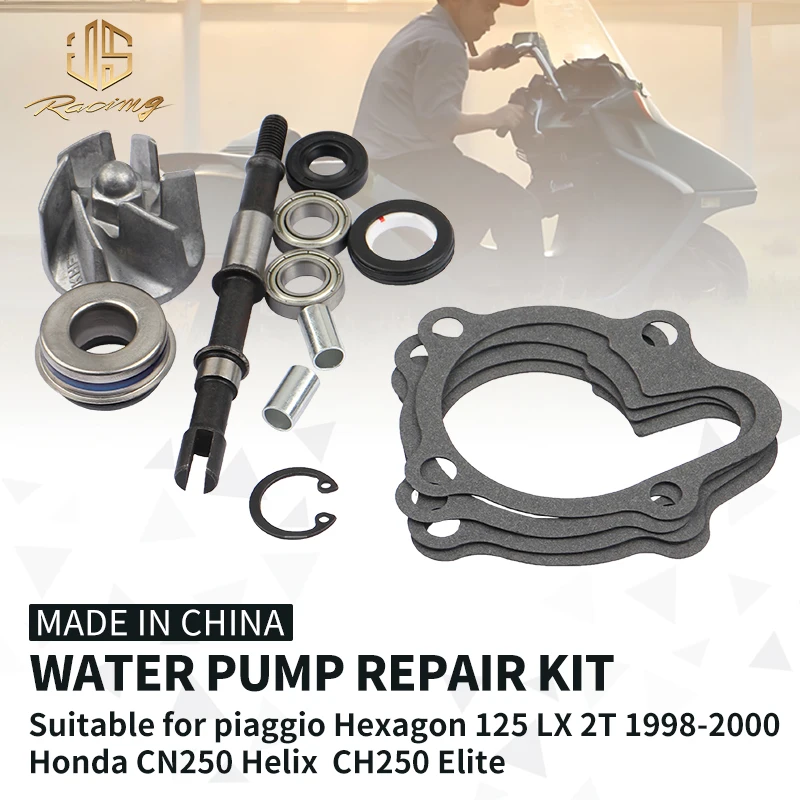 JSRAOIMG 250CC Scooter Water Pump Repair Kit For Honda Helix 250 CN250 Elite 250 CH250 Piaggio Hexagon 125 LX 2T 1998 1999 2000