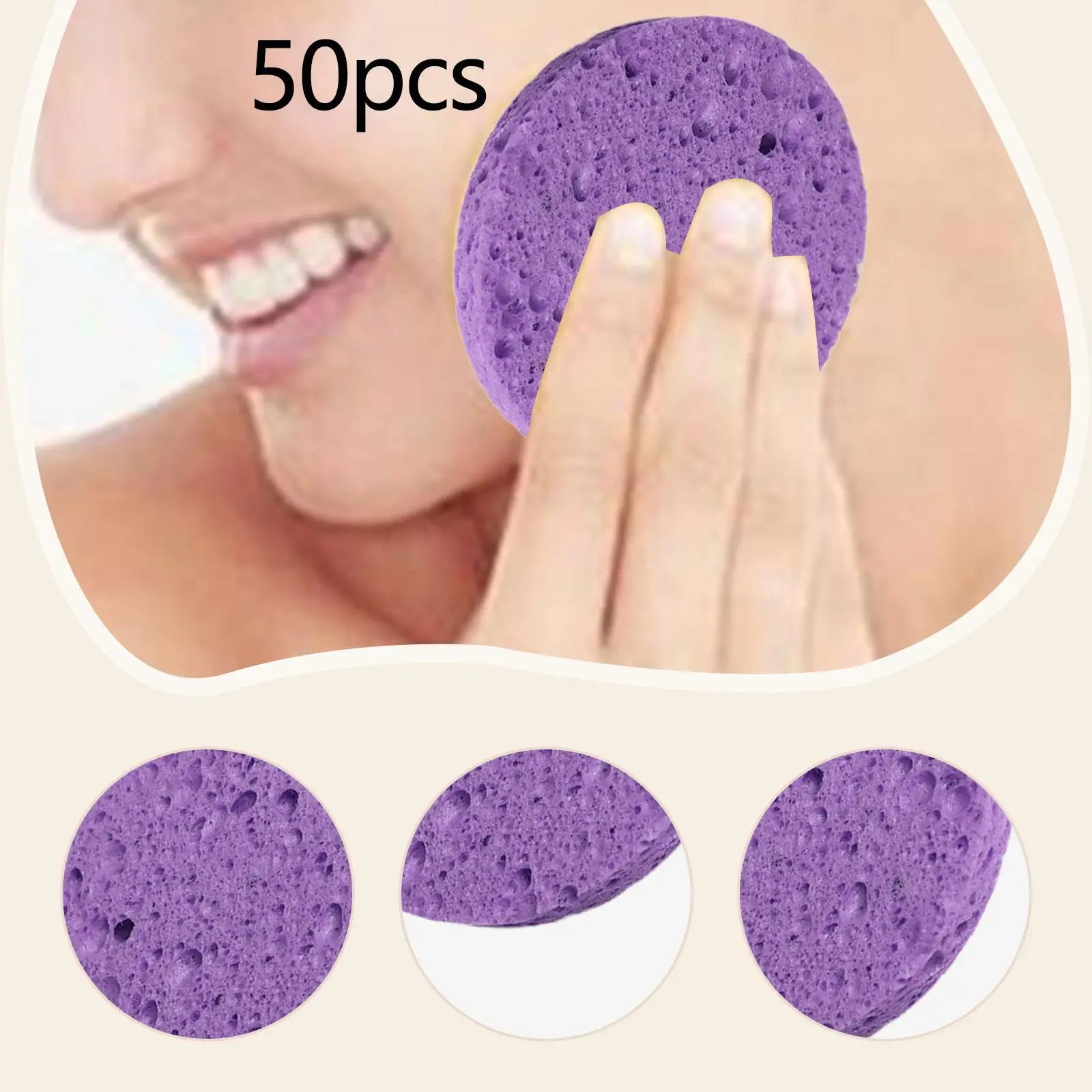Gezichtssponzen Reizen Huidverzorging Essentials Wassen Gezichtsreiniging en zuivering Draagbare gezichtsreinigingsspons Gezichtsreinigingspads