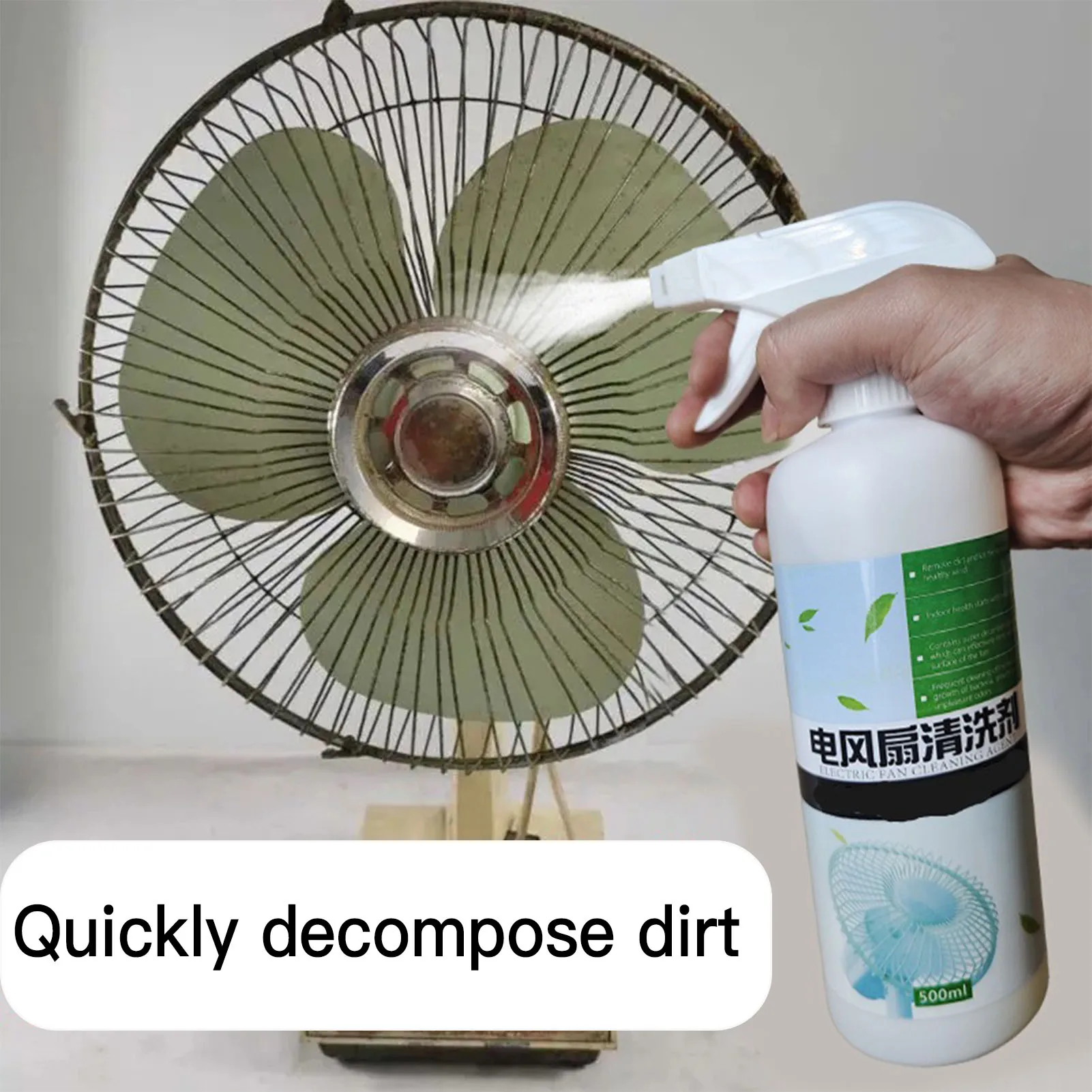 500ml Air Conditioner Fan Foam Coil Cleaner Condenser Coil Cleaning Deodorizer for Air Conditioner Heat Sinks Use