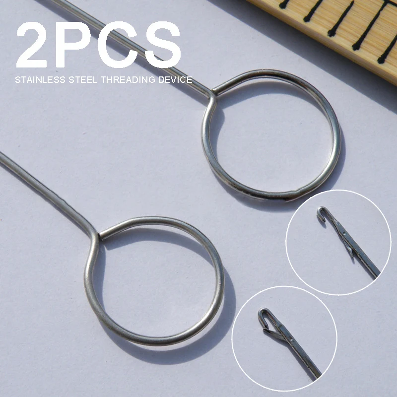 2PCS Loop Turner 26.5cm Metal A Necessity For Turning Tool Bias Tubing