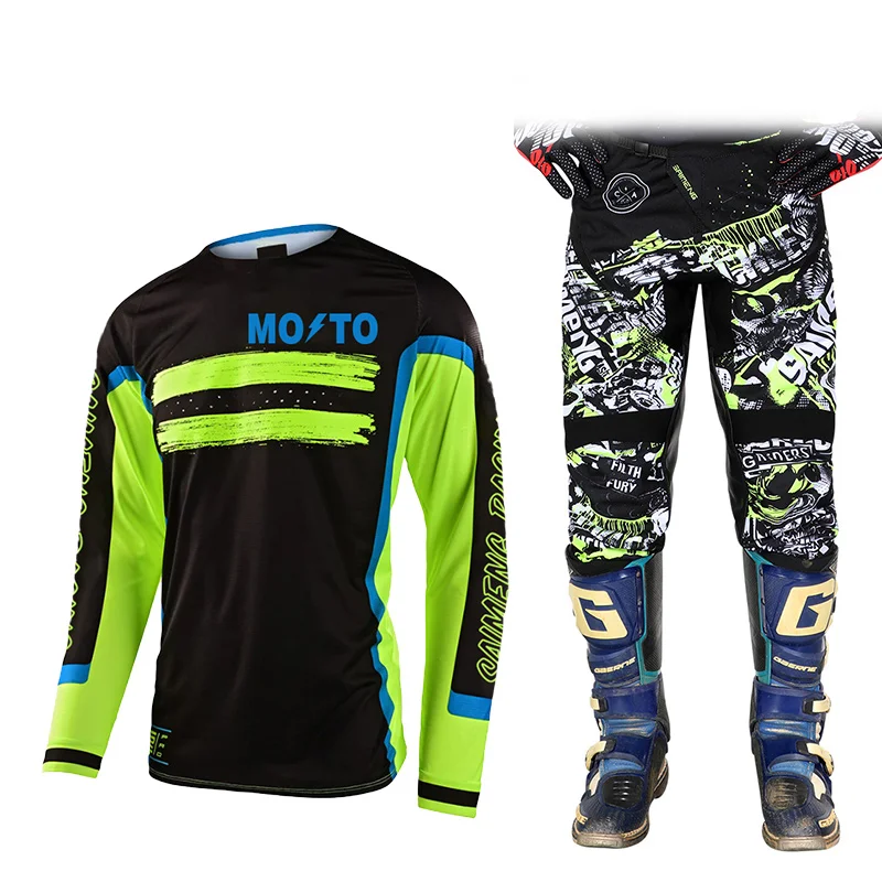 Motocross Jersey Pant Kits Mens Kits Women's MX ATV Enduro Dirt Bike Combo racing suit Enduro mountain Downhill Trail