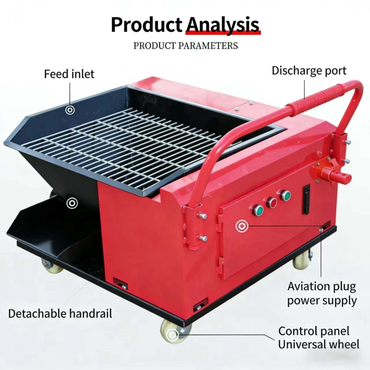220V  Small Portable Electric Concrete Pump – Home/Construction Use, Secondary Structure Mortar Feeding Machine