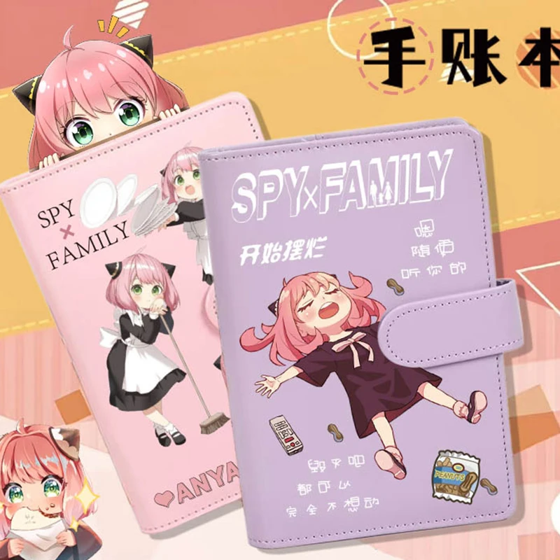 

Anya Forger Figures Anime Spy Family Peripheral Cartoon Notebook Account Book Diary Student Girls Boys Kids Gift