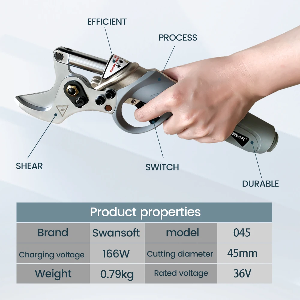 Professional 45mm 36V  Electric anvil Pruner/Electric Fruit Pruning Shear