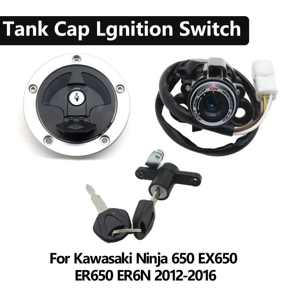 

Для мотоциклов Kawasaki Ninja 650 EX650 ER650 ER6N EX ER 650 6N 2012-2016: Комплект замков зажигания, замка сиденья и крышки топливного бака (1 комплект)