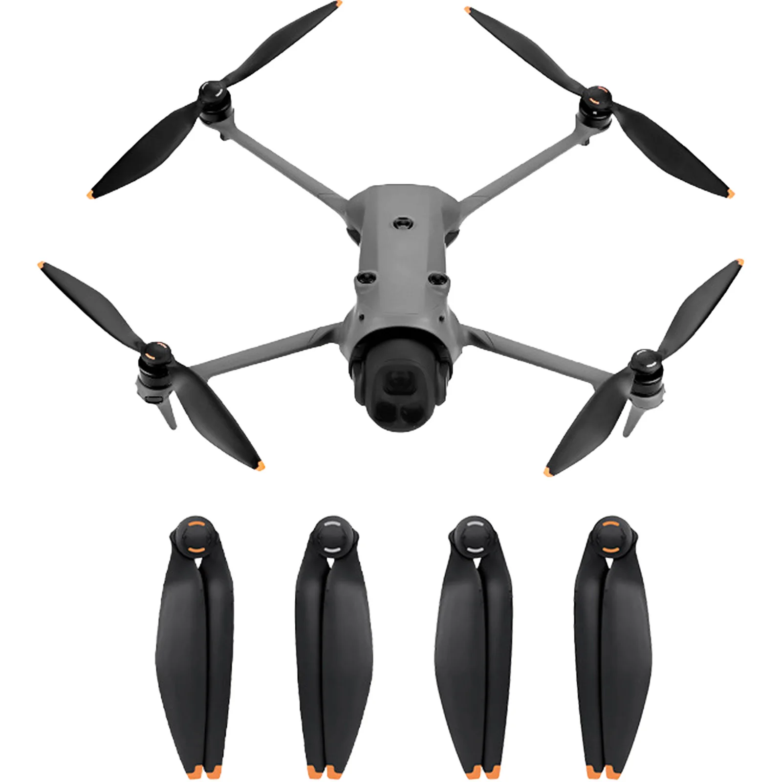 2pairs(4 Pieces) 1158F TPU Drone Propellers for DJI Mavic 4 Pro High Toughness Bend Resistant Spare Propeller Accessories