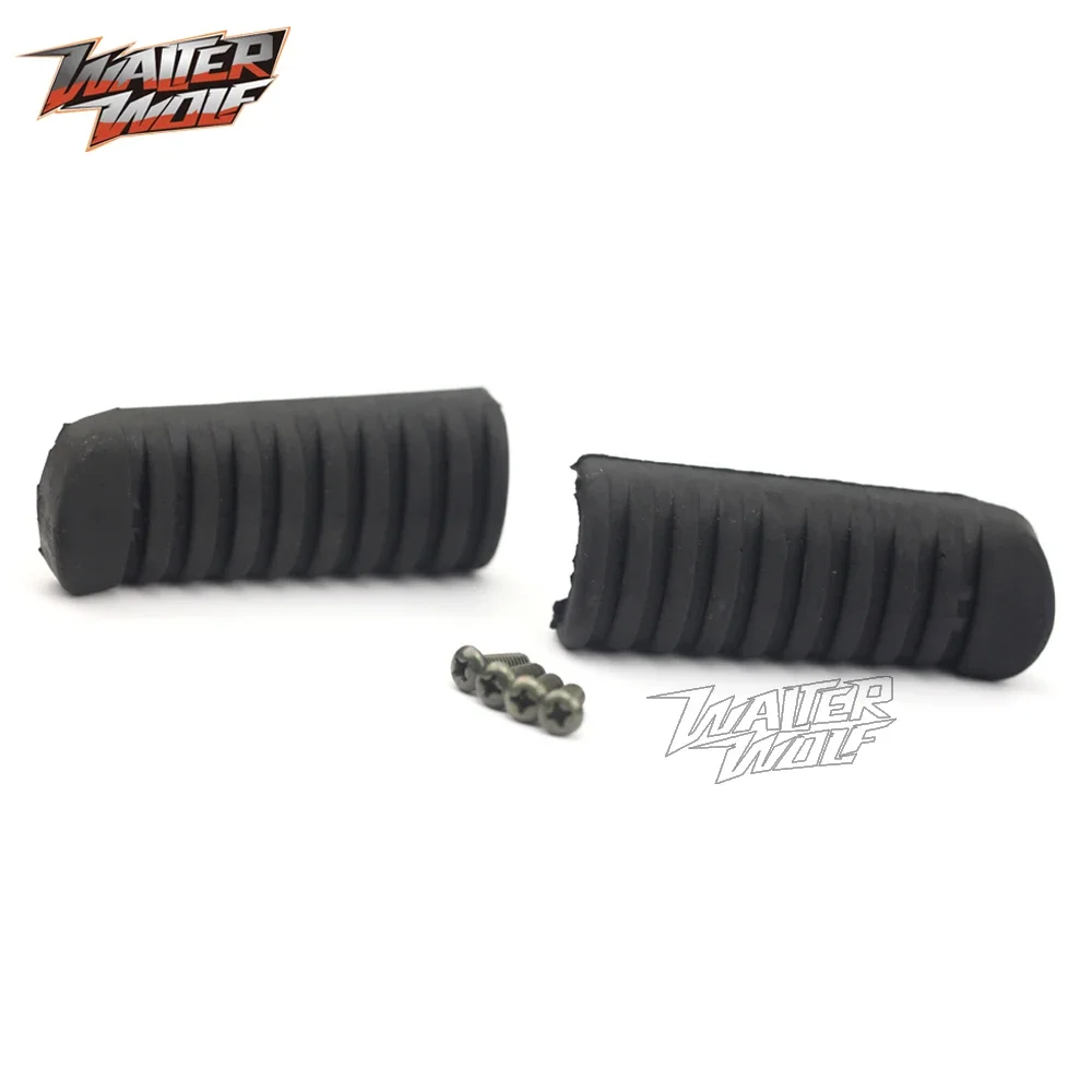 Front Footrest Rubber Cover For KAWASAKI Z750 Z1000 Z1000SX KLE 650 1000 VERSYS ZZR 600 1200 Motorcycle Accessories Foot Pegs