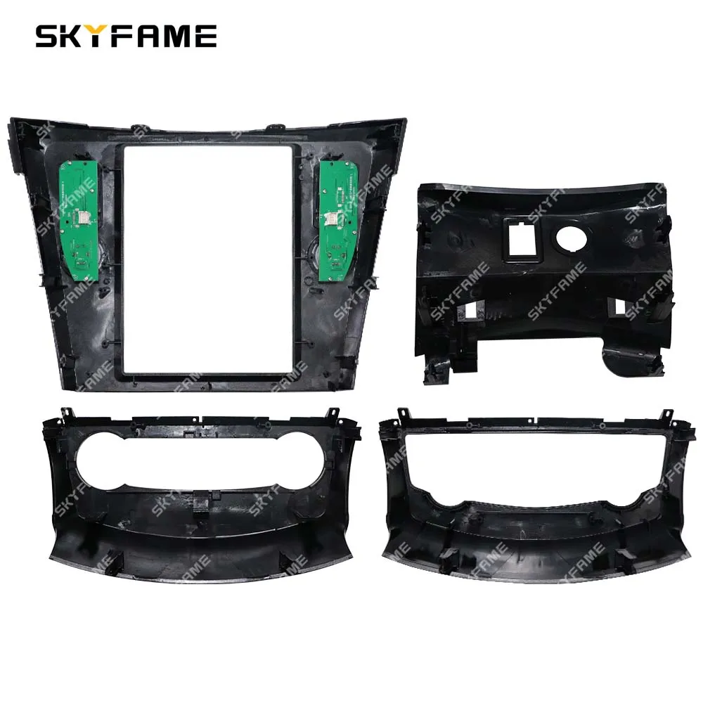 SKYFAME Car 9.7 Inch Frame Fascia Adapter Tesla Android Radio Dash Fitting Panel Kit For Nissan X-Trail S